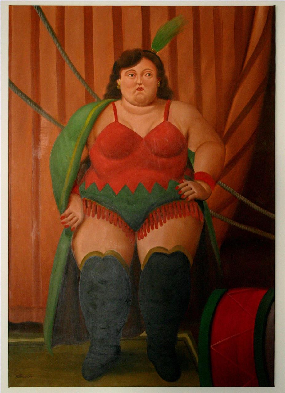 Zirkusfrau 108 Fernando Botero Ölgemälde